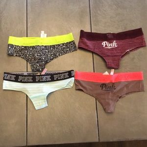 PINK extra low rise cheekster underwear